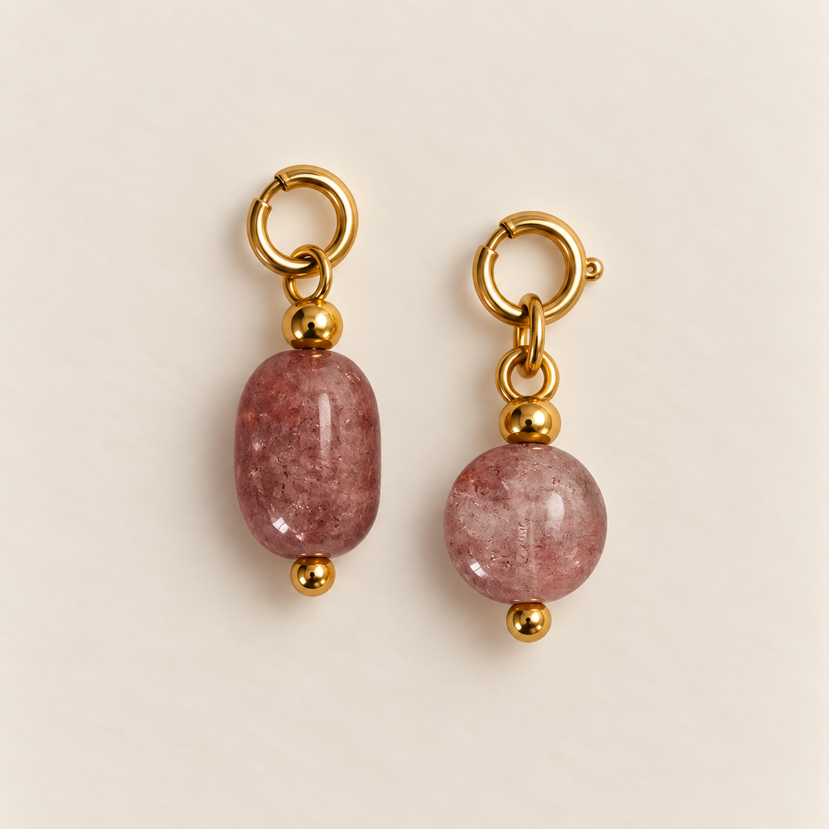 Pink Stone Duo Charm