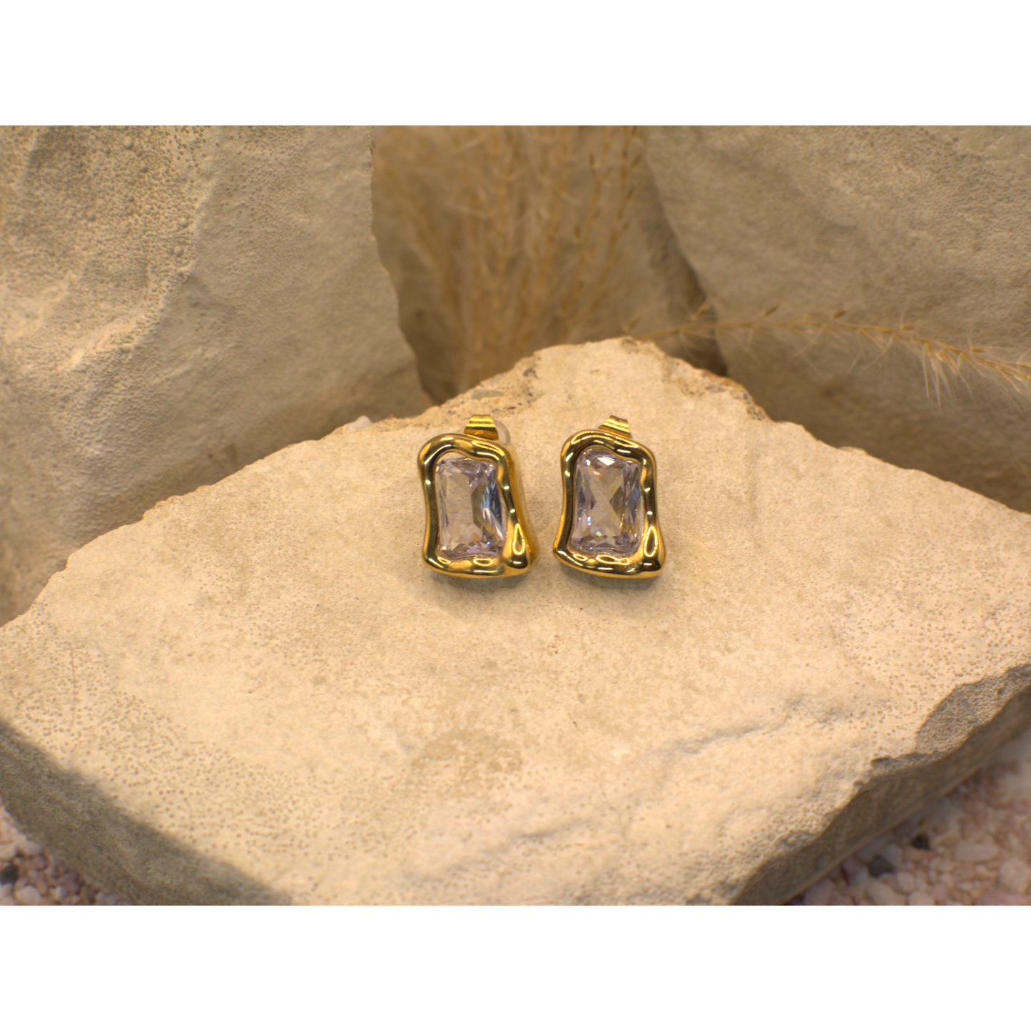 Frame Stone |  Earrings 01