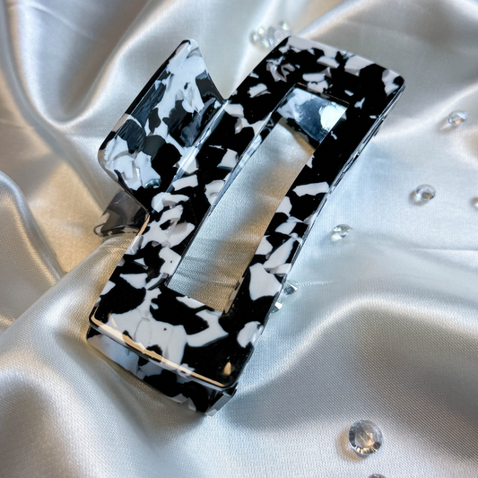 XL Hair Clip - Midnight Marble