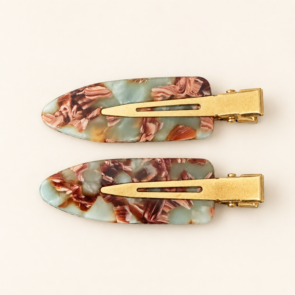 MARBLE DUO | Hair Clips 2er-Set