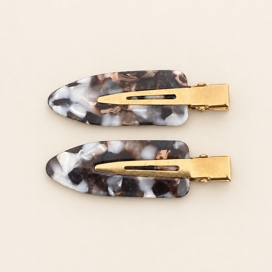MARBLE DUO | Hair Clips 2er-Set