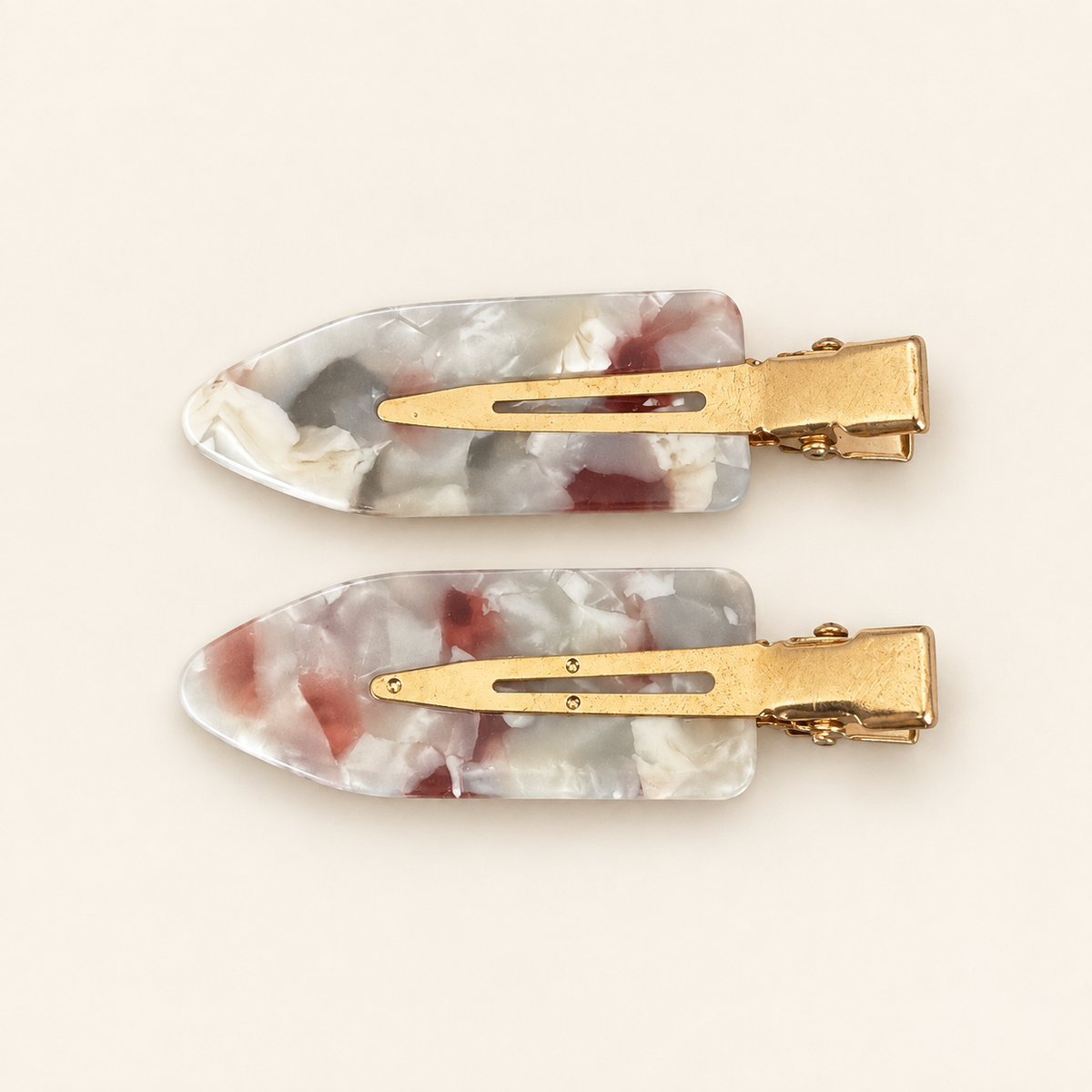 MARBLE DUO | Hair Clips 2er-Set
