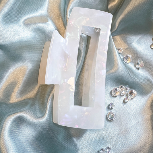 XL Hair Clip – Clear Opal