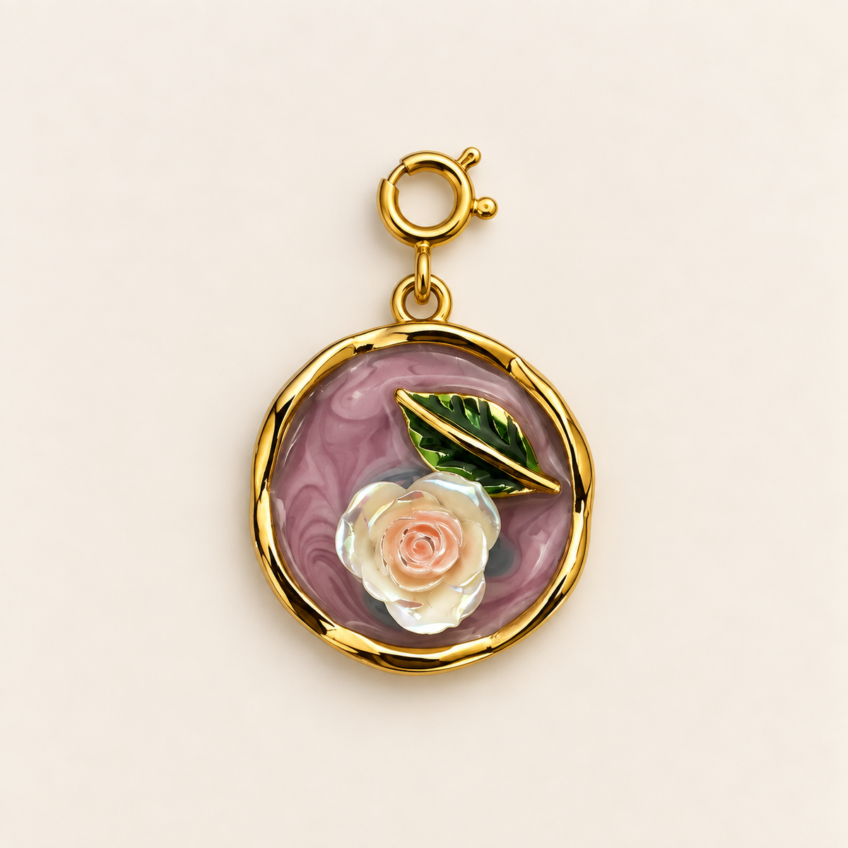 Rosé Bloom Charm