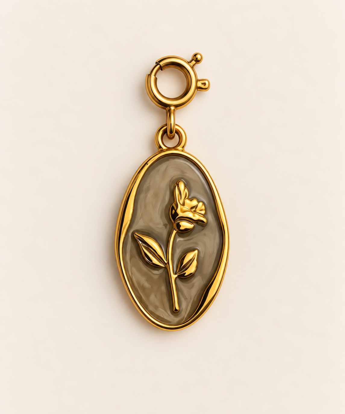 Golden Rose Charm