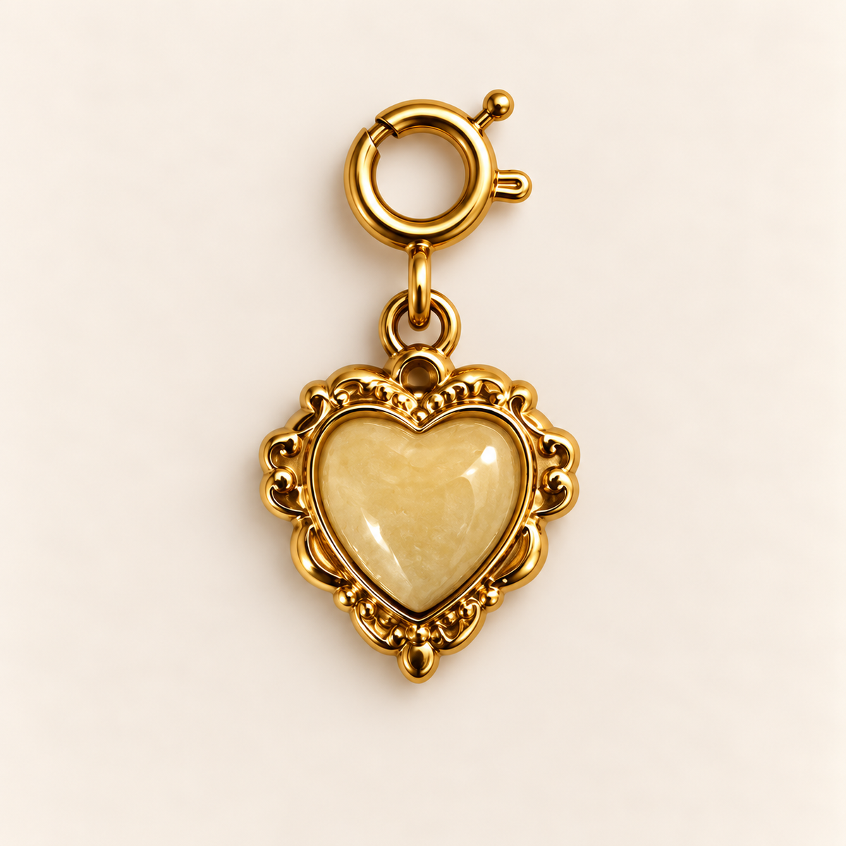 Vintage Heart Charm