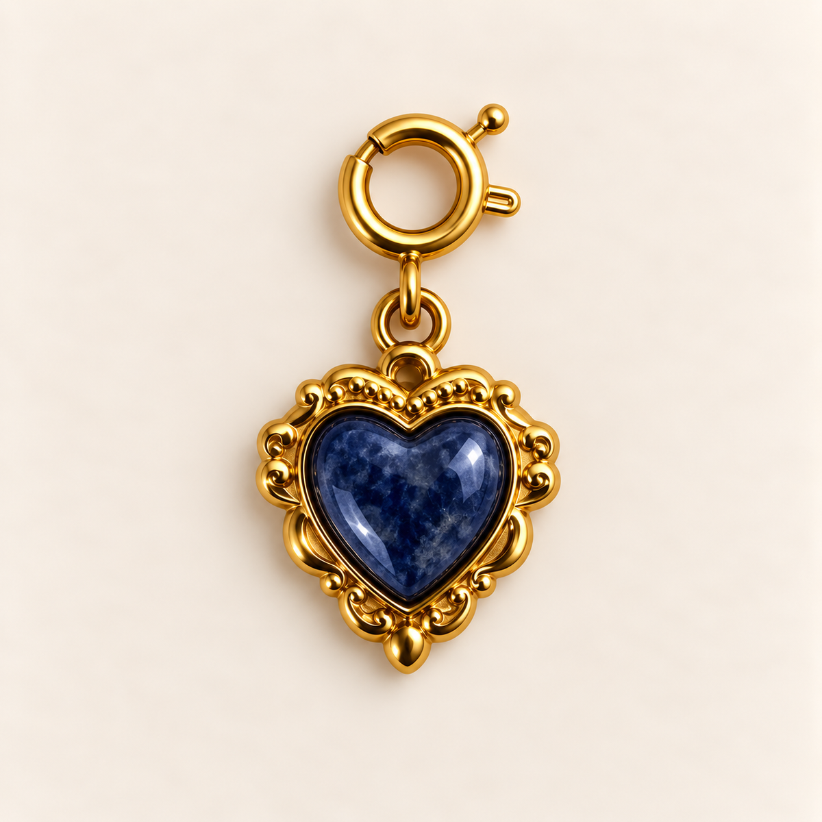 Vintage Heart Charm