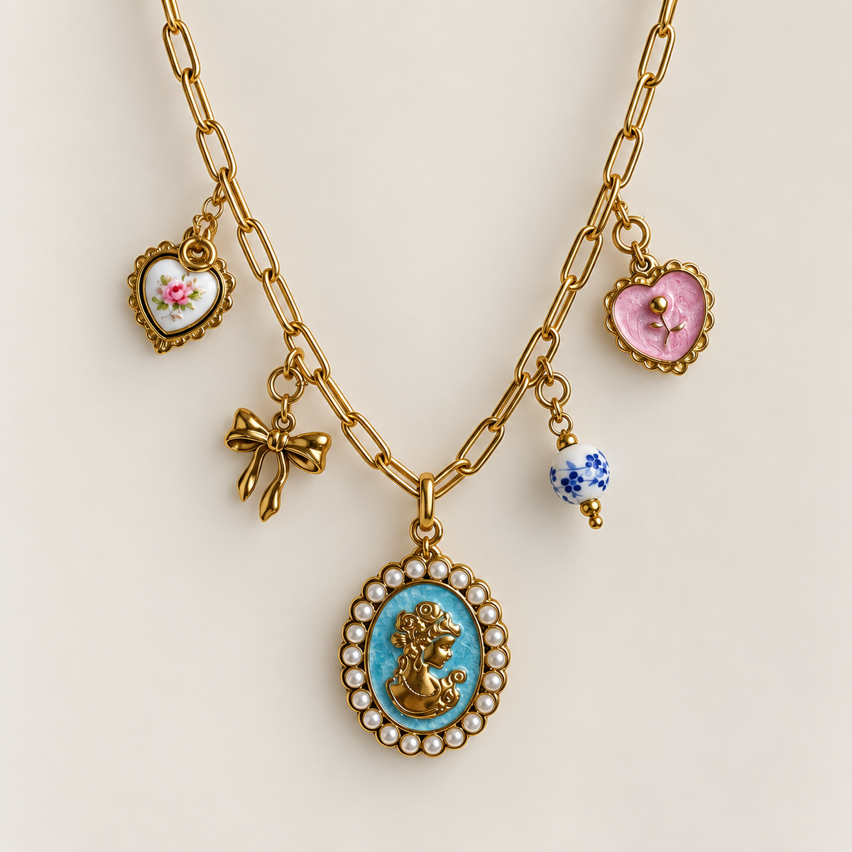 Vintage Romance Charm Kette