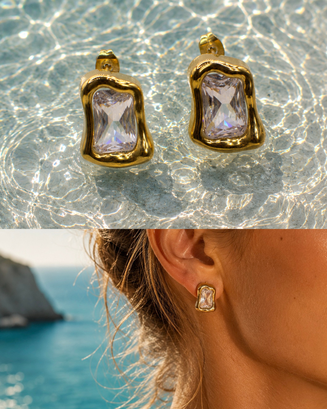 Frame Stone |  Earrings 01