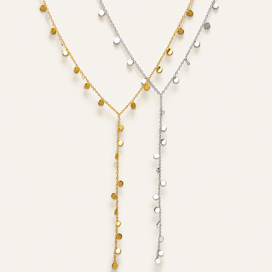 Disc Drop Silber| Necklace 01